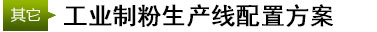 工業(yè)制粉配置